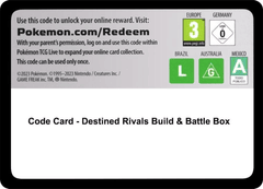 Code Card - Destined Rivals Build & Battle Box